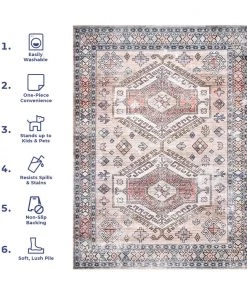 NuLOOM Mae Machine Washable Tribal Motif Area Rug All Area Rugs And Runners 24 NuLOOM Mae Machine Washable Tribal Motif Area Rug All Area Rugs And Runners