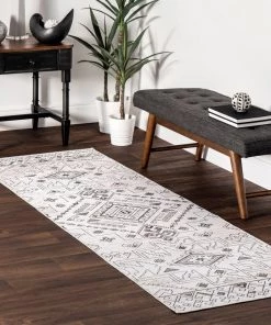 NuLOOM Malena Tribal Bordered Machine Washable Area Rug All Area Rugs And Runners