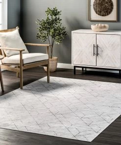 NuLOOM Regan Modern Geometric Machine Washable Soft Area Rug