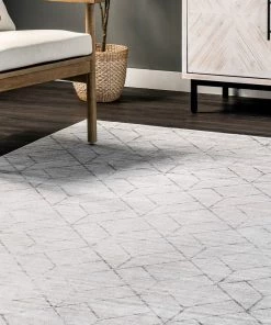 NuLOOM Regan Modern Geometric Machine Washable Soft Area Rug