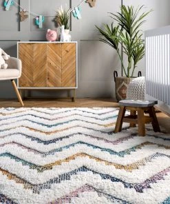 Nuloom Geometric Rumi High-Low Chevron Tassel Area Rug All Area Rugs And Runners 14 Nuloom Geometric Rumi High-Low Chevron Tassel Area Rug All Area Rugs And Runners
