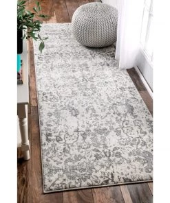 Nurzhan Southwestern All Area Rugs And Runners Vintage Floral Gray Area Rugs