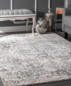Nurzhan Southwestern All Area Rugs And Runners Vintage Floral Gray Area Rugs