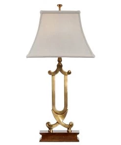 Wildwood Lamps Crossed Scrolls Antique Brass Table Lamp