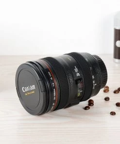 AEO Home Décor Coffee MUG With Lid - Camera Lens Style